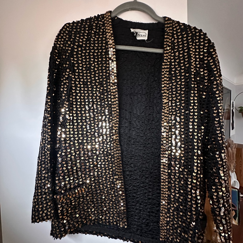 Amazing vintage gold and black NYE jacket